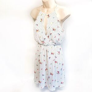 NWT Lush Polka Dot Floral Mini Dress Sz XS